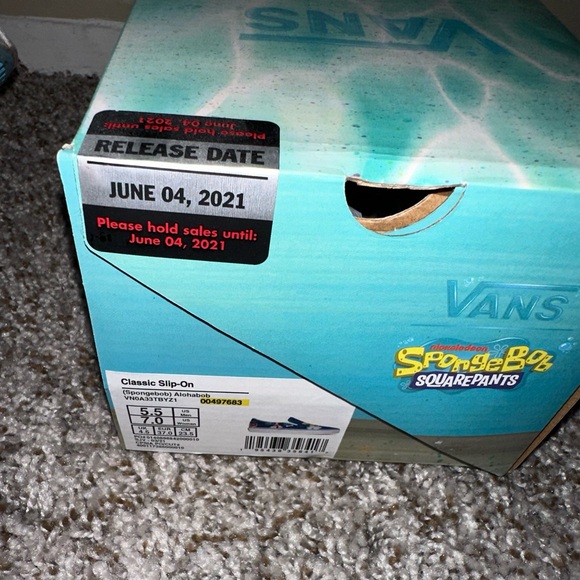 Limited Edition SpongeBob Slip On Vans - Picture 7 of 7